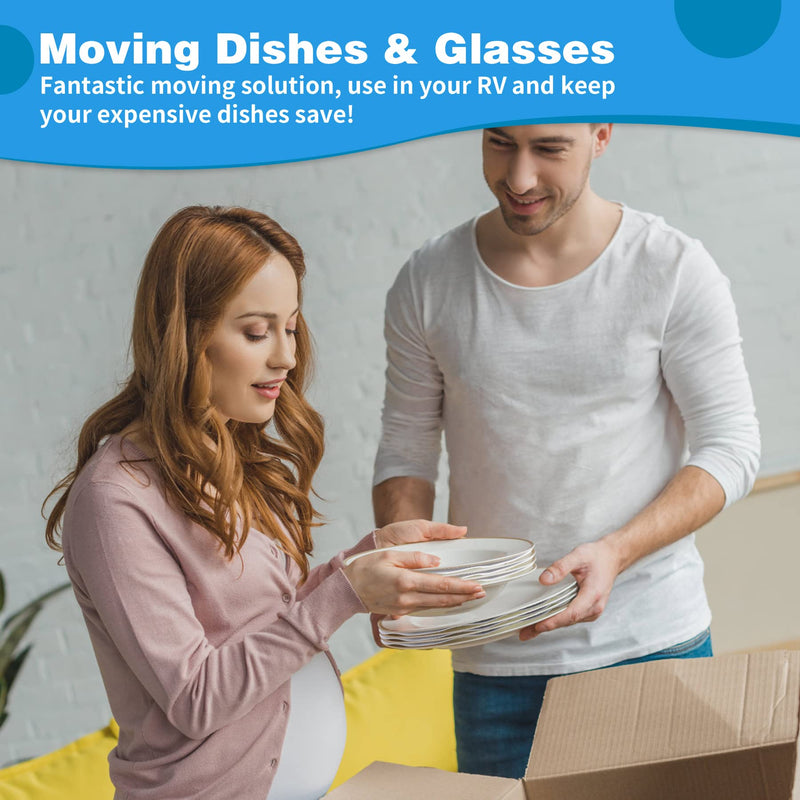 [Australia] - Imncya Plate Separators Storage, Set Of 60 And 3 Different Size, Thick and Premium Soft Felt Plate Dividers For China, Dish, Coffee Saucers Protecting and Stacking White 60 Pcs 