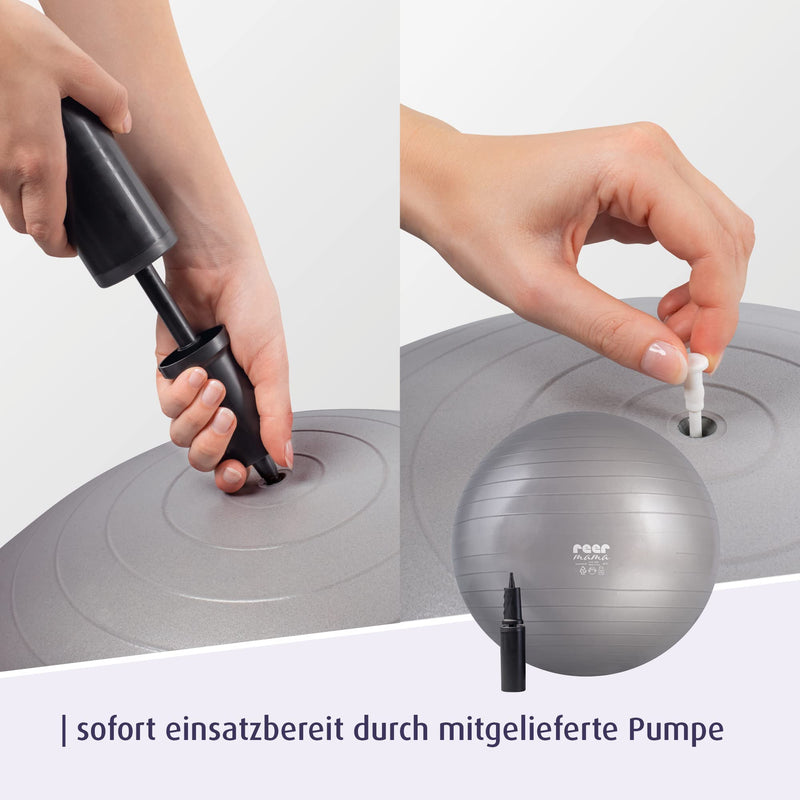 [Australia] - reer mama exercise ball for pregnant women - with exercise instructions and pump, anti-burst material 
