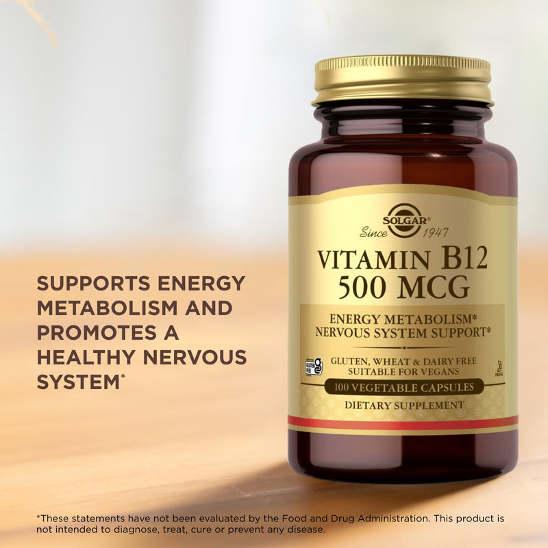 Vitamin B-12 500mcg Solgar 100 Caps