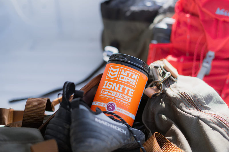 [Australia] - MTN OPS Ignite Supercharged Energy Drink Mix 45-Serving Tub, Tiger's Blood 45 Servings (Pack of 1) 