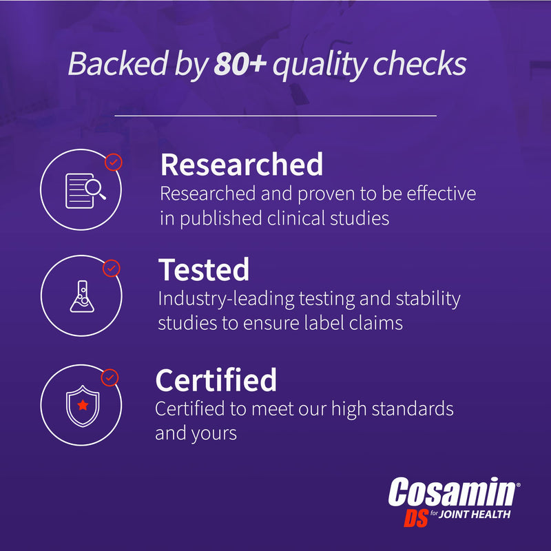 [Australia] - Cosamin DS, #1 Researched Glucosamine & Chondroitin Joint Health Supplement, 150 'Easy-To-Swallow' Caplets 150 Caplets 