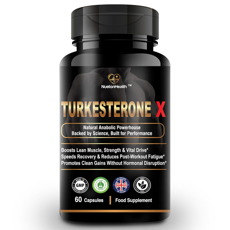 Turkesterone X by NuetonHealth – 800 mg Ajuga turkestanica Extract (10:1) | High Strength Turkesterone Supplement for Men | 60 Capsules | Lab Tested | Clean Vegan Formula 60 count (Pack of 1)