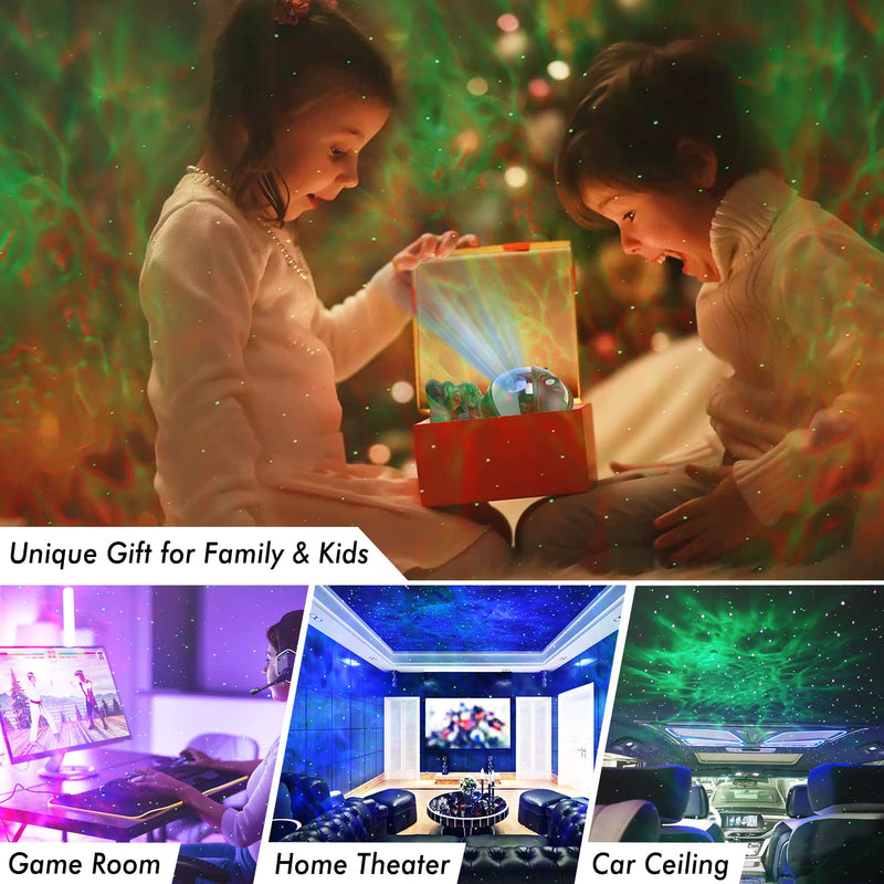 [Australia] - Galaxy Projector, Astronaut Star Projector, Kids Night Light for Bedroom, Adult Playroom,Ceiling, Room Decoration Black 