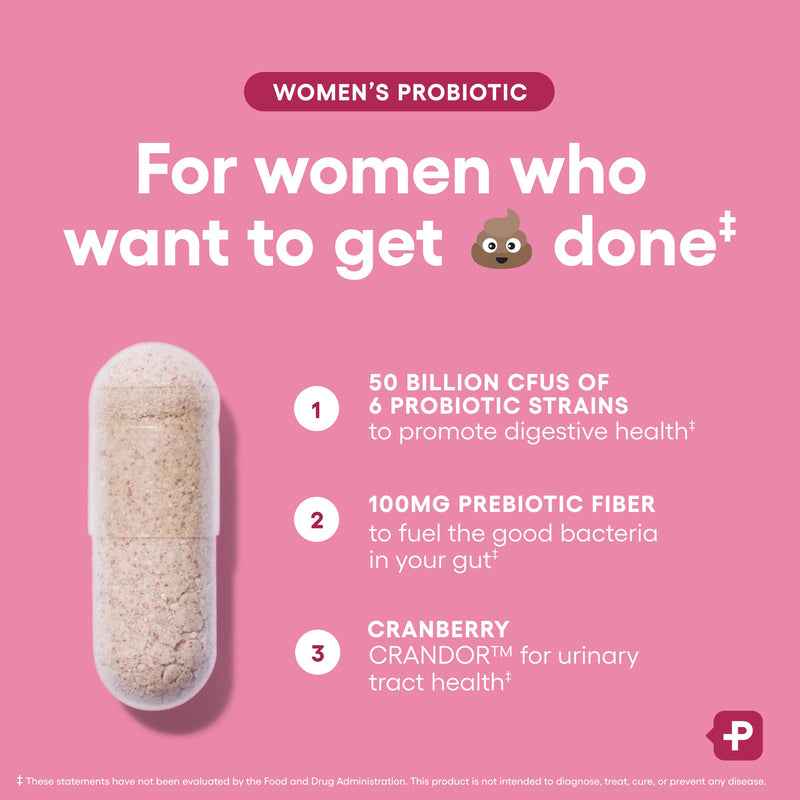 Physician's Choice Probiotics - PH Balance, Digestive, UT, & Feminine Health - 50 Billion CFU - 6 Unique Strains for Women - Organic Prebiotics, Cranberry Extract+ - Probiotic - 60 CT 60 Count (Pack of 1)