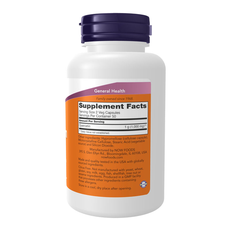 [Australia] - NOW Quercetin 500mg,100 Veg Capsules 