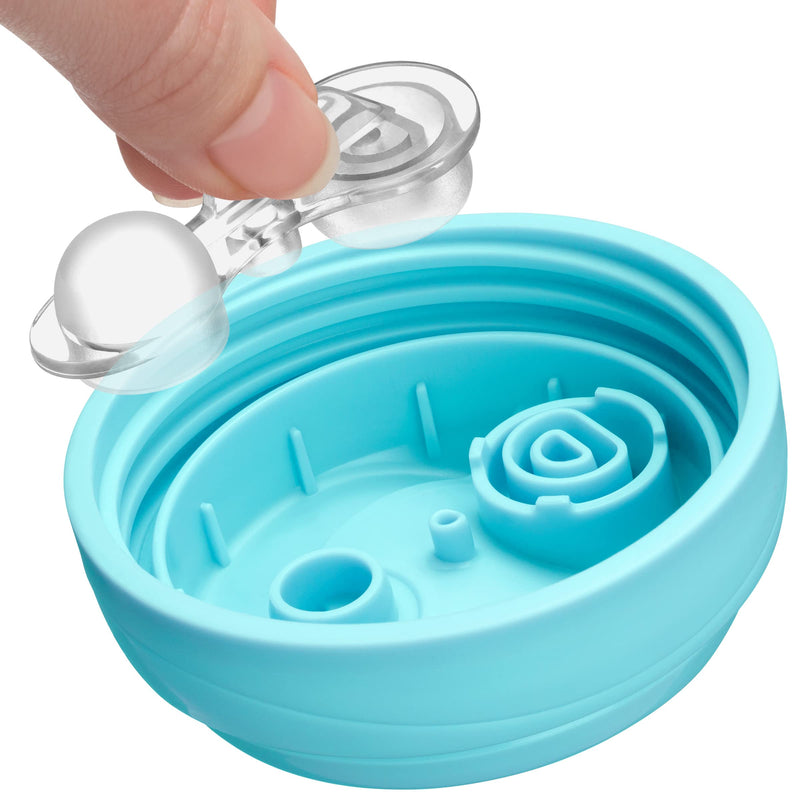 [Australia] - Chicco Double-Wall Insulated Sippy Cup with Bite-Proof Rim Spout and Spill-Free Lid 9oz.| Top-Rack Dishwasher Safe | Easy to Hold Ergonomic Indents | Pink/Teal/Purple Ombre, 2pk| 12+ months 9 Ounce 