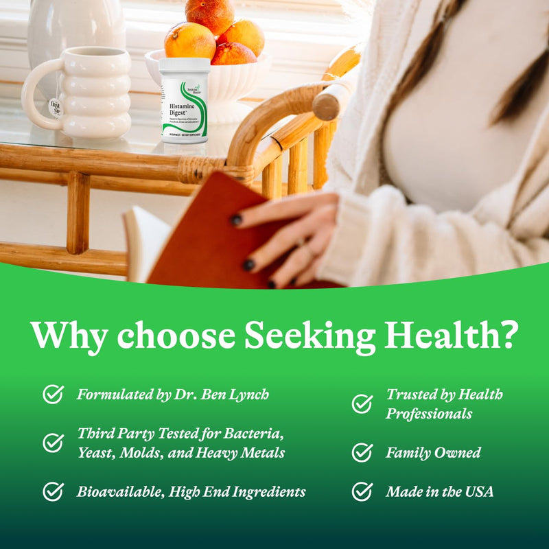 [Australia] - Seeking Health Histamine Digest - Formerly Histamine Block, DAO Enzyme Supplement for Histamine Food Intolerance, Supports Digestive Health, Upset Stomach, Vegetarian (30 Capsules)* 30 Count (Pack of 1) 