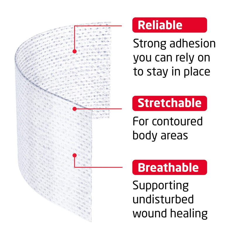 Hypafix Wide Area Fixation - Soft, Flexible, Breathable Wide Area Fixation for securing Wound dressings and Devices - Can Easily be Cut to Size - White - 30 cm x 10 m, 1 Roll 30 cm x 10 m (1 Roll)
