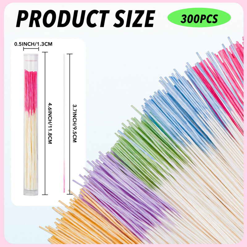 [Australia] - Ear Hole Cleaner 300PCS Ear Piercing Cleaner Floss,5 Colors Earring Hole Cleaner for Girls Women Men,Disposable Piercing Cleaner Floss Ear Piercing Care Cleaning Tool (A-5colors) A-5colors 