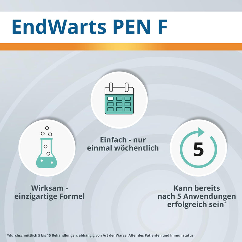 [Australia] - EndWarts PEN F: Remove warts, wart remover with formic acid, for wart removal, pen for approx. 30 treatments Blue 3 ml 
