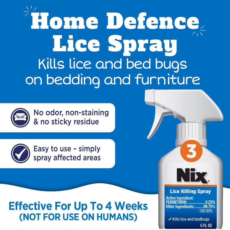 [Australia] - Nix Complete Lice Treatment Kit for Home and Hair, with Permethrin Cr√®me Rinse, Combing Gel, Lice Comb, and Home Spray for Bedding and Furniture 1 Count (Pack of 1) 