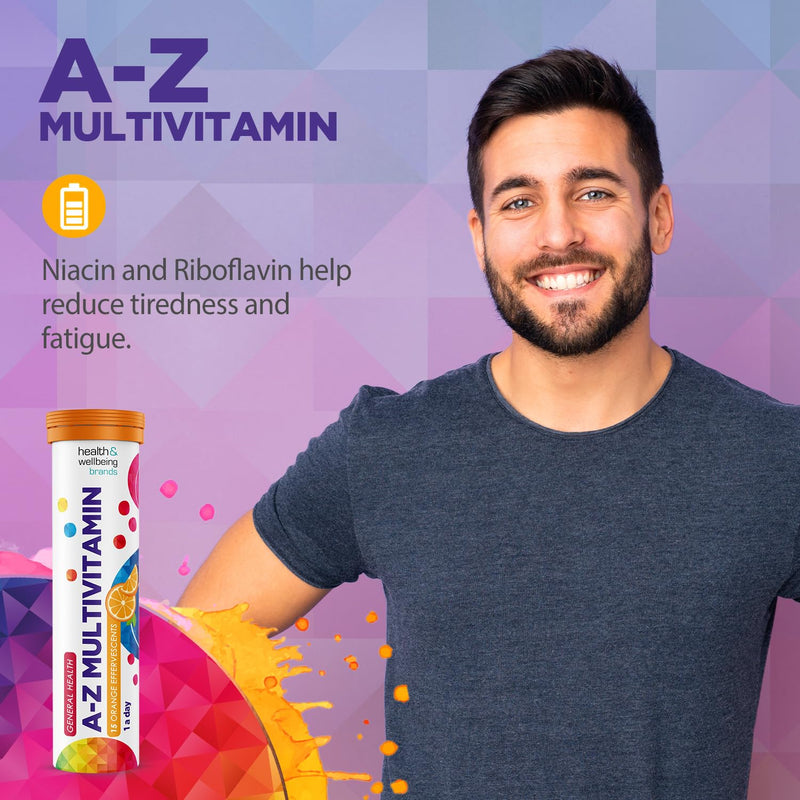 A-Z Multivitamin Orange Flavour Effervescent Tablets - High Strength Tablets for a Healthy Immune System 4