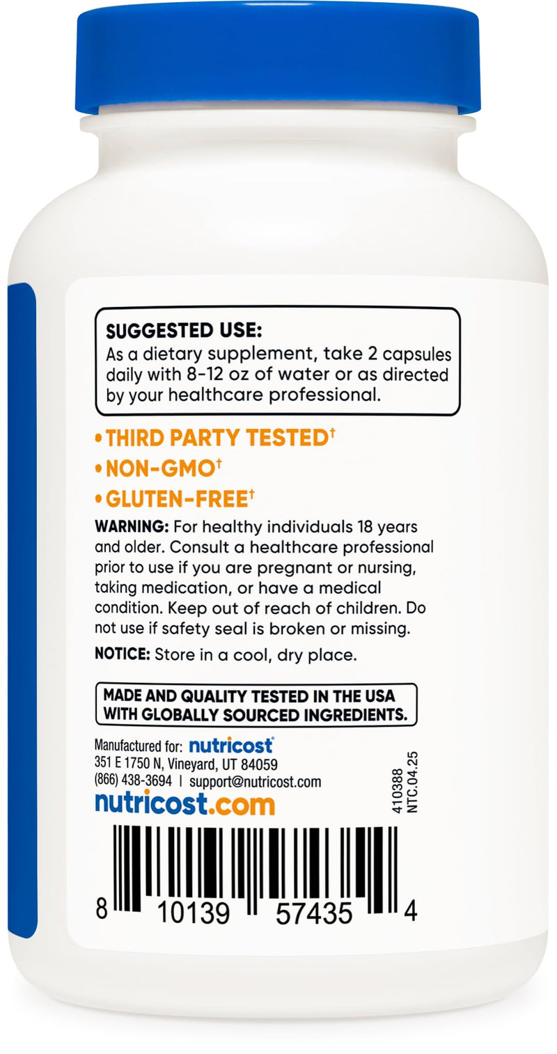 [Australia] - Nutricost Mullein Leaf Extract (20,000mg Equivalent) 120 Capsules - Vegan, 60 Servings 
