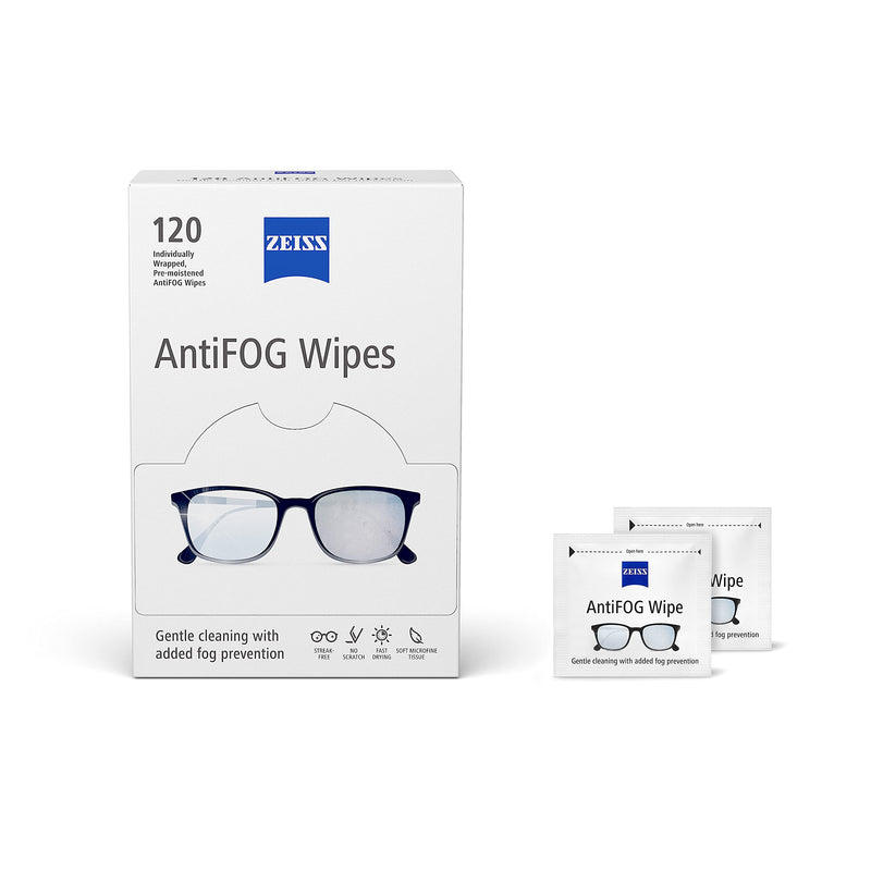 [Australia] - ZEISS AntiFOG wipes, 120 count 