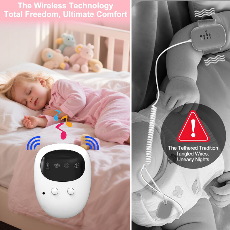 [Australia] - New Wireless Bed Wetting Alarm for Boys and Girls, USB-C Rechargeable Bedwetting Alarm with 3 Working Modes, Bed Wetting Solutions for Kids, Elderly, Night Time Potty Training for Kid 