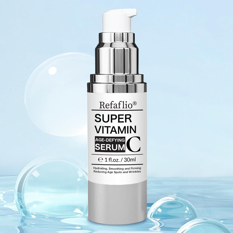 Super Vitamin C Serum for Women over 70, Wrinkle Cream for Face, Anti Aging Cream, Hydrates, Softens, Lifts and Firms Super Vitamin C Serum (30ml, Orange) 1 Fl Oz (Pack of 1)