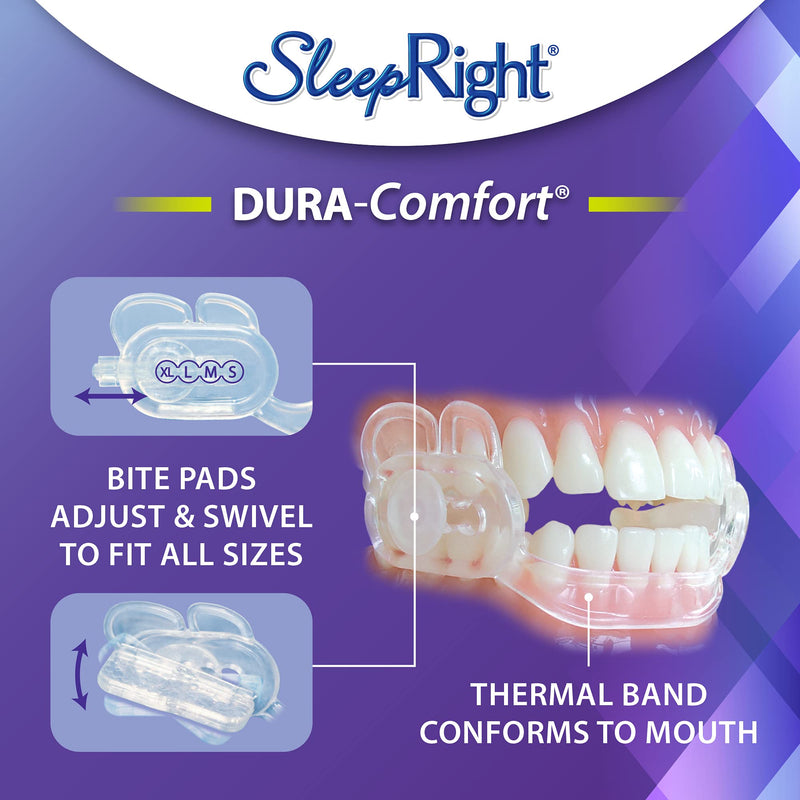 [Australia] - SleepRight Dura-Comfort Dental Guard – Mouth Guard To Prevent Teeth Grinding 1 Count (Pack of 1) 