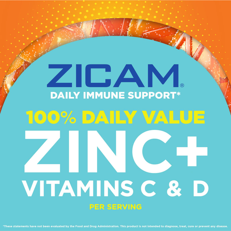 Zicam Daily Immune Support Gummy Supplement, Citrus Strawberry, 70 Count | Antioxidant Support, Easy-to-Take Gummies, Zinc, Vitamin C, Vitamin D 70 Count (Pack of 1)