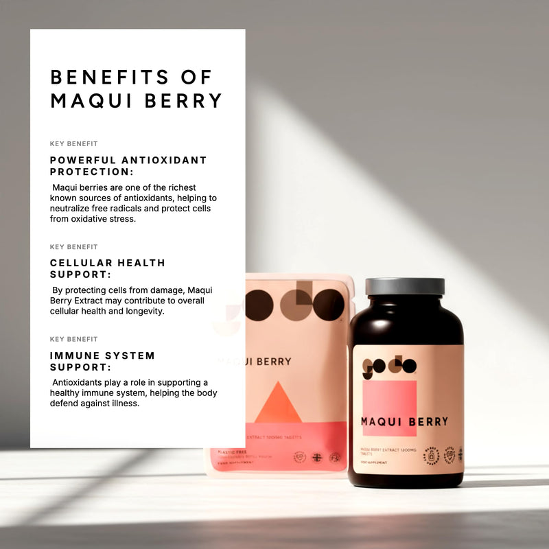 Maqui Berry Tablets 1000mg 360 Tablets | Suitable for Vegan | Health & Wellbeing | Pure Maqui Berry Extract 360 count (Pack of 1)