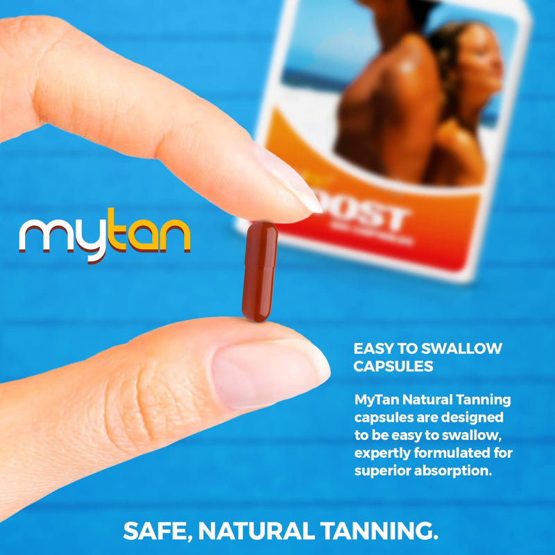 Boost Tanning Tablets | 100 Sun Tan Pills | All Natural Tanning Pills | Tanning Accelerator | Tan Booster