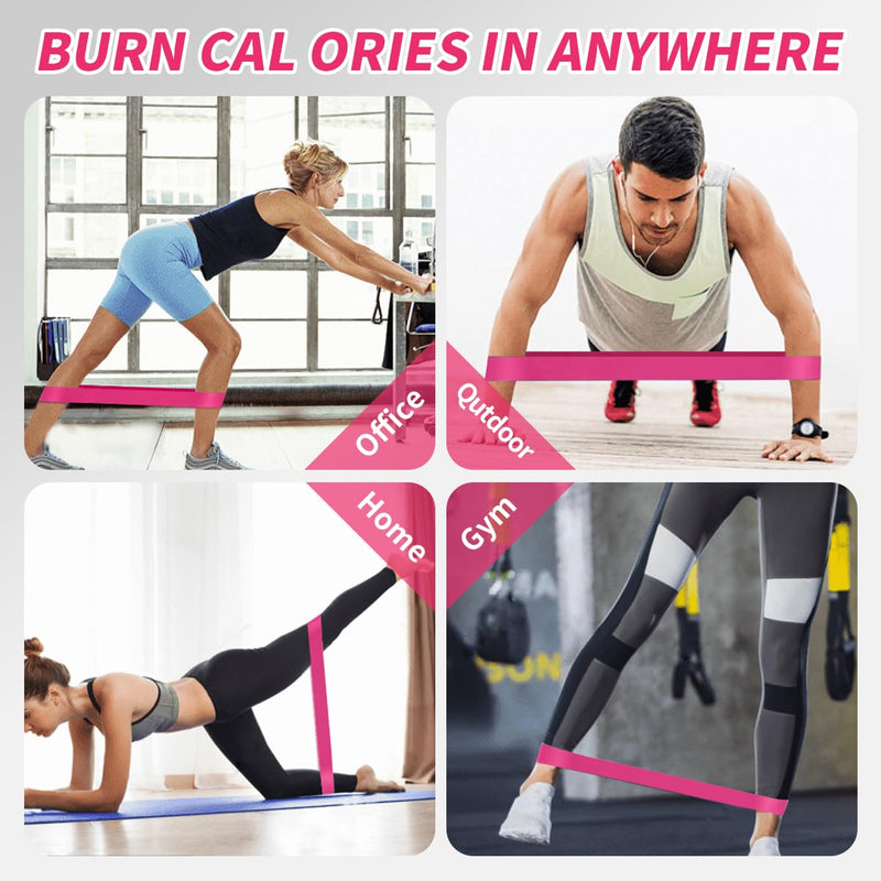 [Australia] - Resistance Bands for Gym, Home Exercise, Latex Free Elastic and Exercise Bands Set for Stretching, Suitable for Yoga, Pilates 
