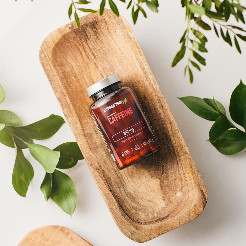 [Australia] - ESSENSEY - Caffeine capsules I Caffeine 200 mg I 120 capsules I Grapefruit extract 50 mg - I Naringenin 49 mg I For vegetarians I 120 daily doses I Cellulose capsule 