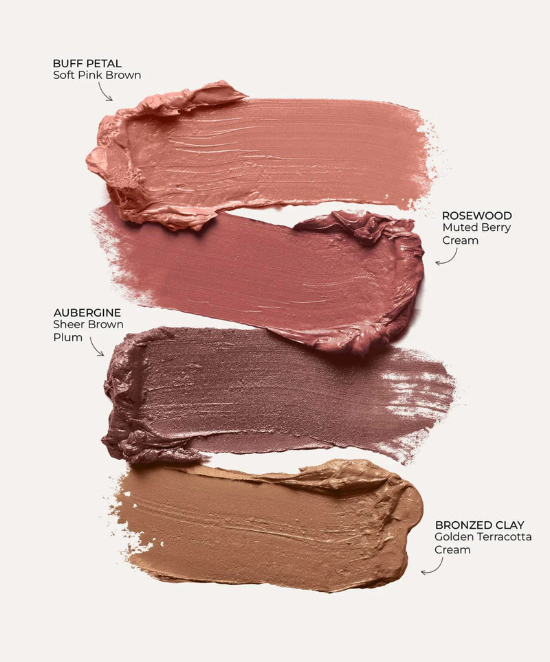 [Australia] - Fitglow Beauty Multi-Use Ceramide Cream Lip & Cheek Palette | Skincare-First Cream Pigment | Hydrating, Buildable Color | Natural Finish for Eyes, Cheeks & Lips | Refillable | Buffed Glow - 20g 