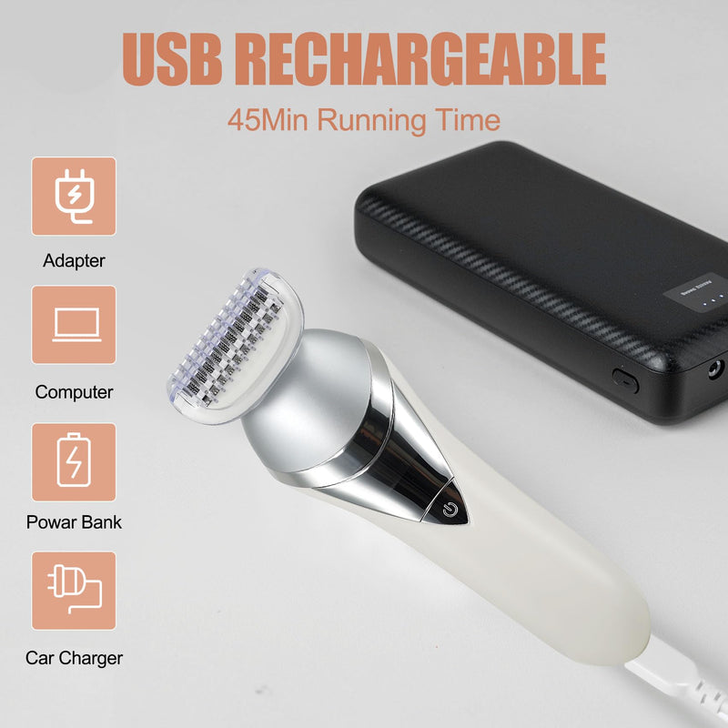 [Australia] - Women Face Epilator,Portable Design Facial Epilator, Facial Hair Removal for Women & Men, Waterproof Facial Shaver for Ears, Nose, Eyebrow, Body 