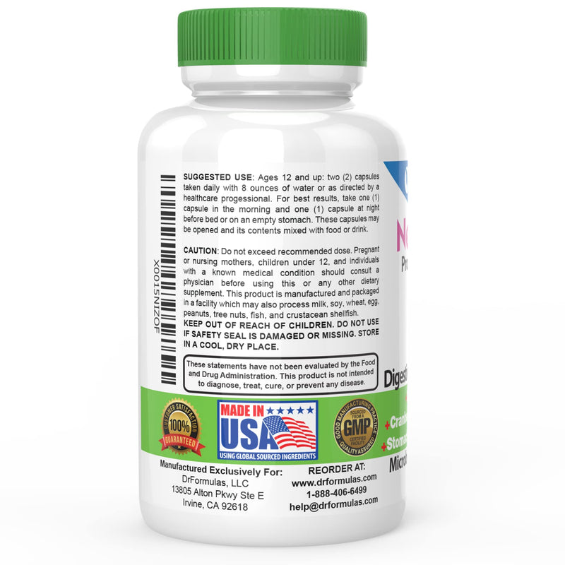 DrFormulas Cranberry Probiotics for Women Vaginal Health & Urinary Tract with Fiber Prebiotic & D Mannose | Nexabiotic Feminine Health, Vaginosis with Lactobacillus Acidophilus for Yeast, 60 Capsules