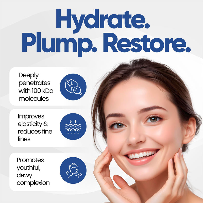 [Australia] - Pure Hyaluronic Acid Powder for Skin & Face - Cosmetic Grade, Low Molecular Weight, DIY Serums for Deep Penetration and Organic Skin & Body Hydration, Acido Hialuronico en Polvo, Includes Scoop (50g) 