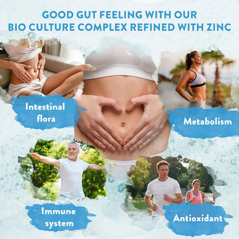 Bio Cultures Complex [ 30-60 Billion CFU ] by Aavalabs - 20 Bacterial Cultures Per Serving - Including Lactobacillus Reuteri, Lactobacillus Gasseri, Lactobacillus Acidophilus - with Zinc and Inulin