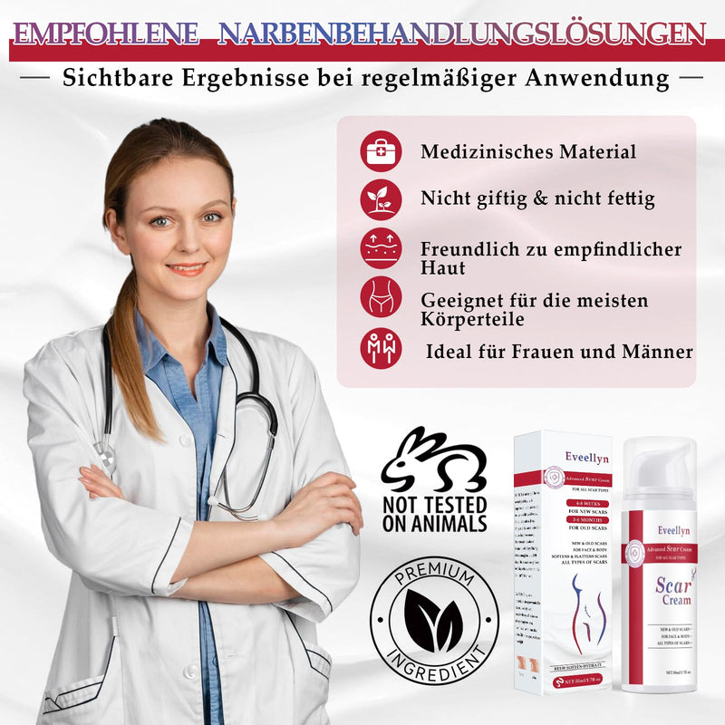 [Australia] - Eveellyn Scar Ointment, Scar Gel, Advanced Scar Cream for Surgical Scars, Stretch Marks, Keloid Scars, Cesarean Section, Burns, Acne, Treats Old and New Scars (1 Pack) 1 Pack 