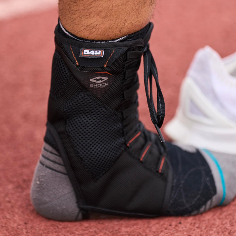 Shock Doctor 849 Ultra Gel Lace Up Ankle Support Black Small