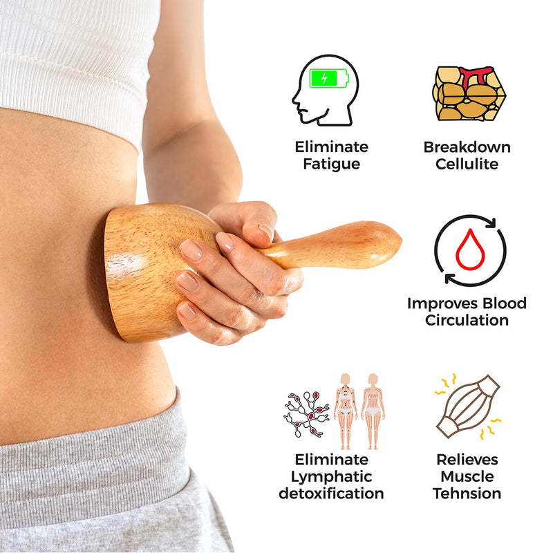 [Australia] - 3 PCS Wood Therapy Massage Tools - Professional Maderoterapia Kit for Body Sculpting, Improving Circulation, and Muscle Relaxation 16.9" 3 