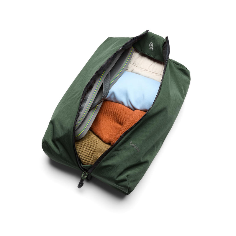 Bellroy Lite Packing Caddy 8L (Travel Organizer Packing Cube, Zip-up Storage Solution for Travel Near or far) - Spruce
