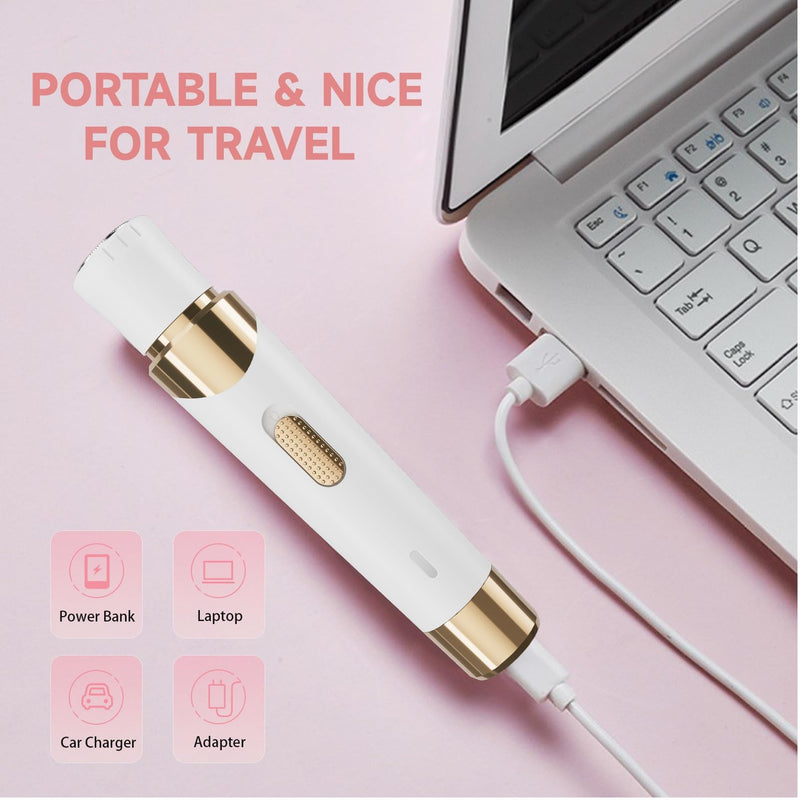[Australia] - Electric Razor for Women,4 in 1 Womens Shaver Electric Bikini Trimmer Pubic Hair Removal Wet & Dry Painless Shaver for Legs Underarms Eyebrow Face Nose and Bikini Grooming Kit for Women 3021 Gold 