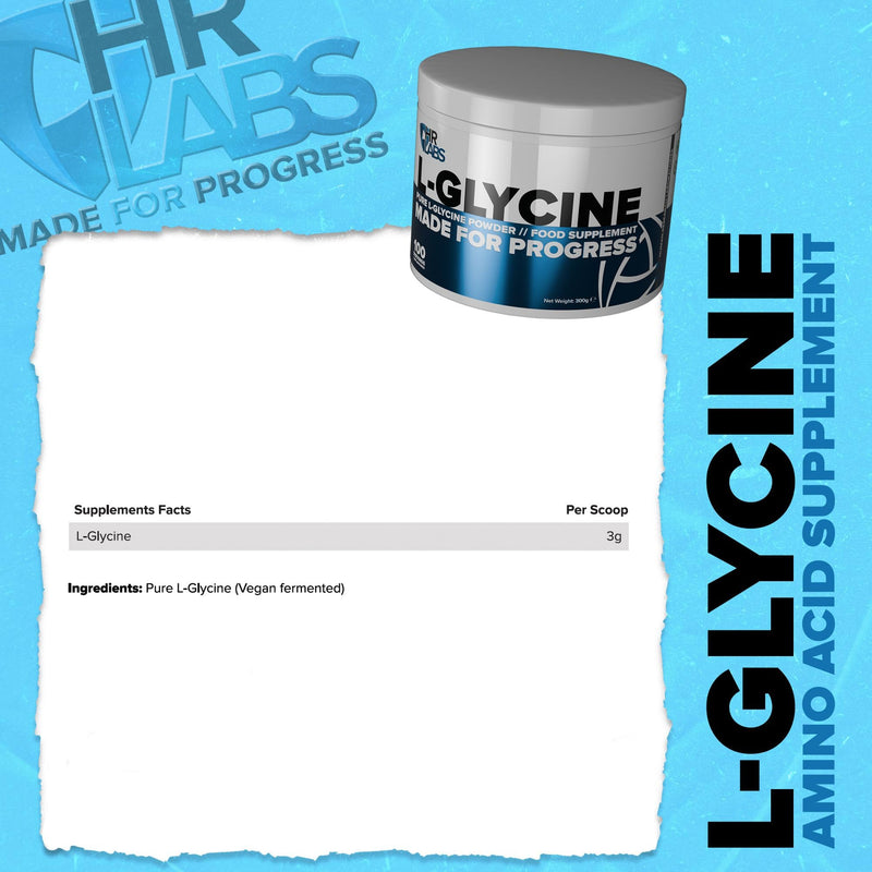 Pure L-Glycine Powder, Amino Acid, Easy Mix 100 Servings 300g Unflavoured (Pack of 2) 300g (Pack of 2)
