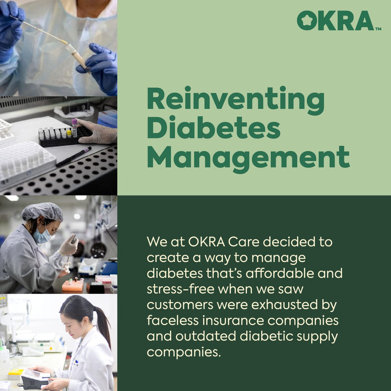 [Australia] - OKRA Pro Test Strips and Lancets for 100 tests Refill Kit 