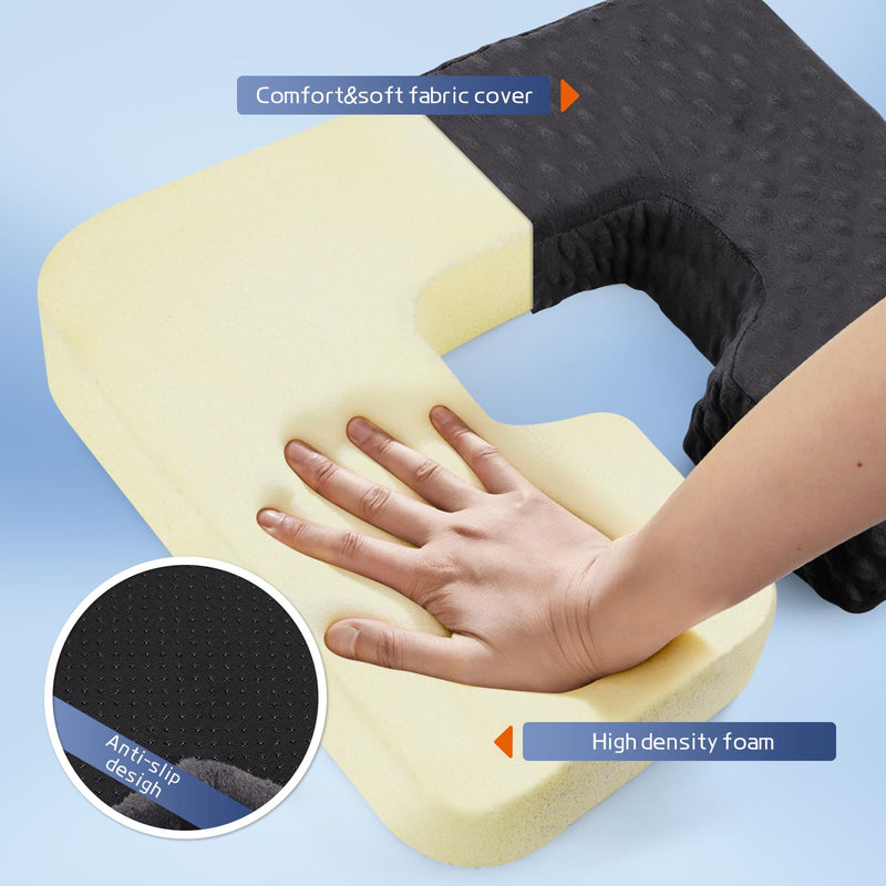 [Australia] - Donut Pillow, Hemorrhoid Pillow for Relieve Tailbone, Sciatica, Hemorrhoid Pain, Ergonomic U-Shaped Cushion with Hollow Zone, Portable Seat Cushion Suitable for Wheelchair, Car Seat, Long Flights 