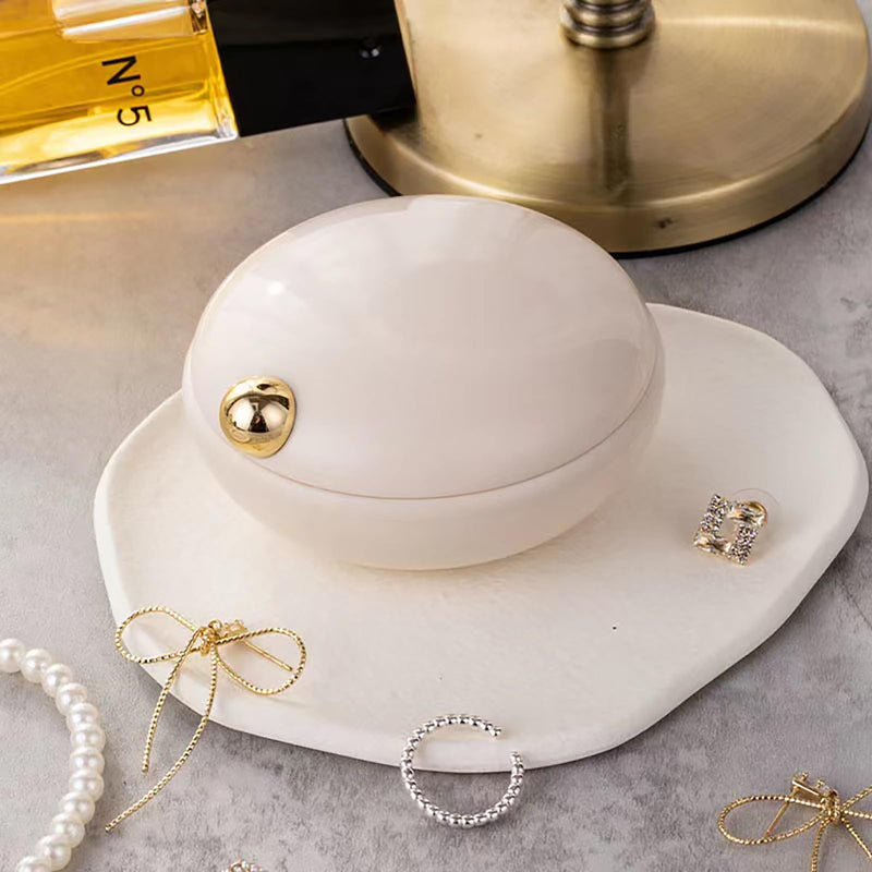 2PCS Travel Pill Organizer, 4-Compartment Pill Travel Case, Portable Jewelry Box Earring Case for Pocket Purse Medicine Vitamin Container Holder (Beige, 8.4 * 8.7 * 4.4cm) Beige