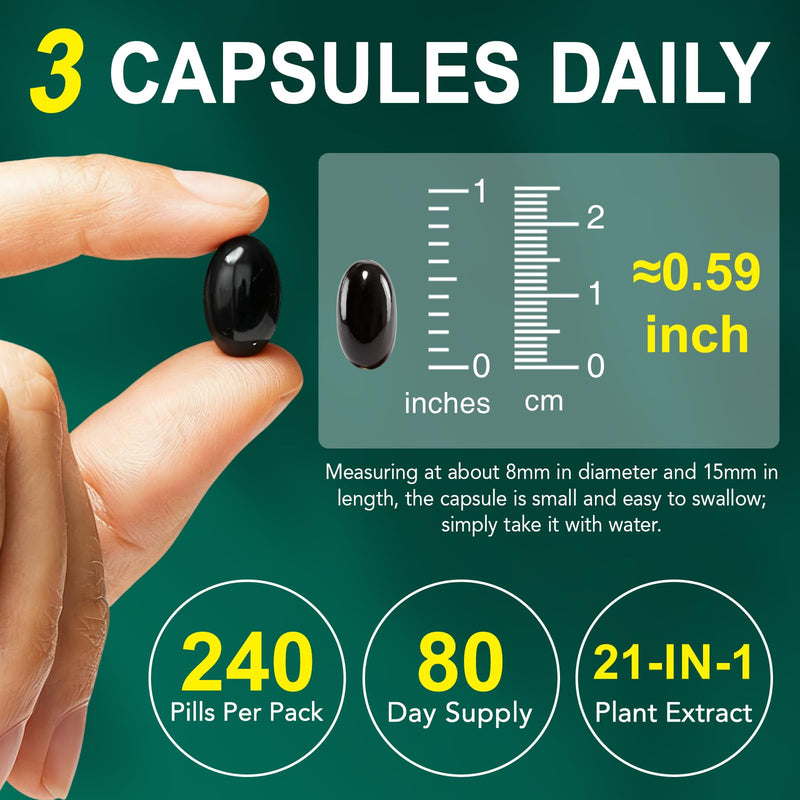 Premium Lymphatic Support Softgels for Daily Wellness | Plant-Based Complex with Gentle Botanical Ingredients | Natural-Origin Formula for Everyday Routine Support | 240 Capsules