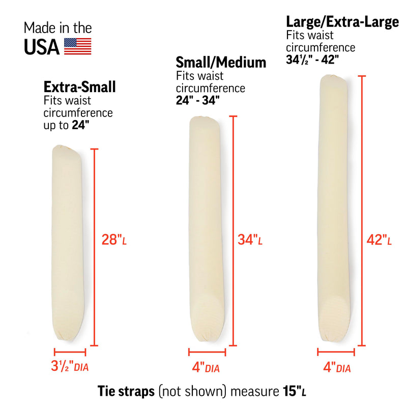 OPTP The Original McKenzie night roll — Low Back Pillow for Sleeping and Round Back Support Pillow for Spine and Side Support — Size Large/Extra Large Large/X-Large (Pack of 1)