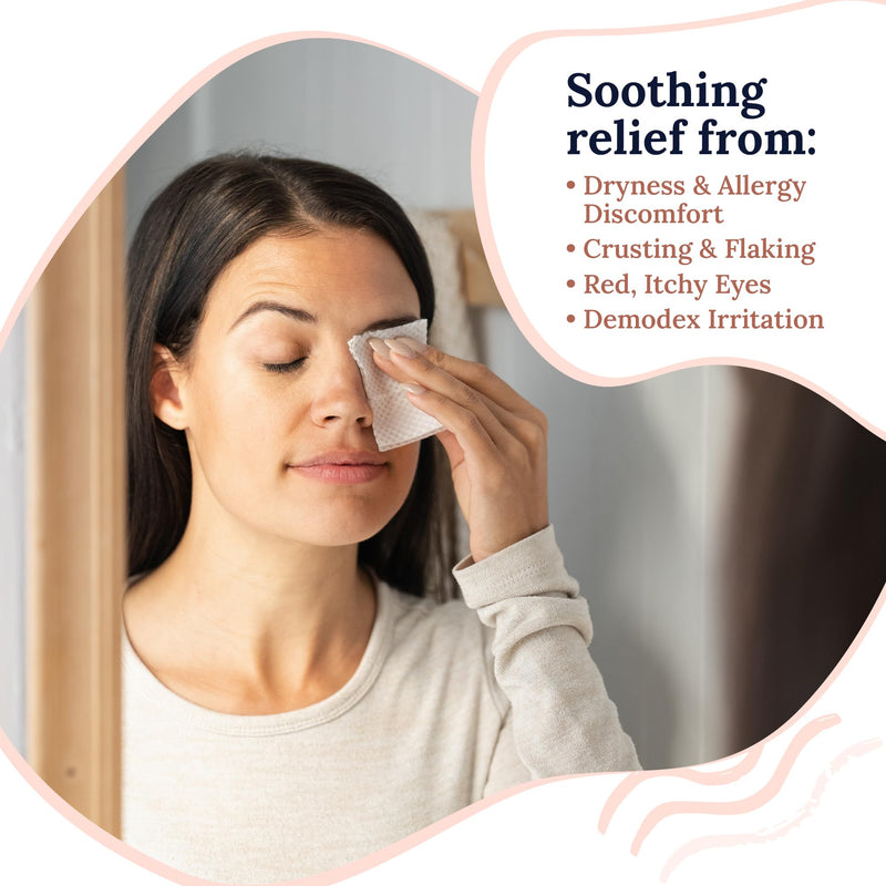 [Australia] - Rise: Eyelid Wipes | Eye Wipes for Dry Eyes | Eyelid Wipes with Tea Tree Oil & Hyaluronic Acid | Travel Ready | 30 Count | FSA & HSA Eligible 30 Count (Pack of 1) 