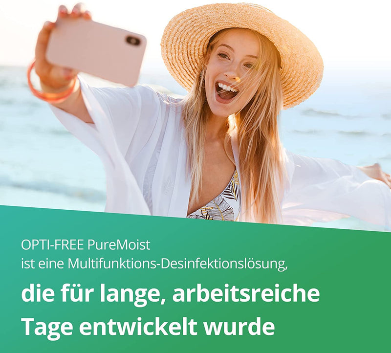 [Australia] - Opti-Free PureMoist contact lens care product, system pack, 4 x 300 ml 4x300 ml 