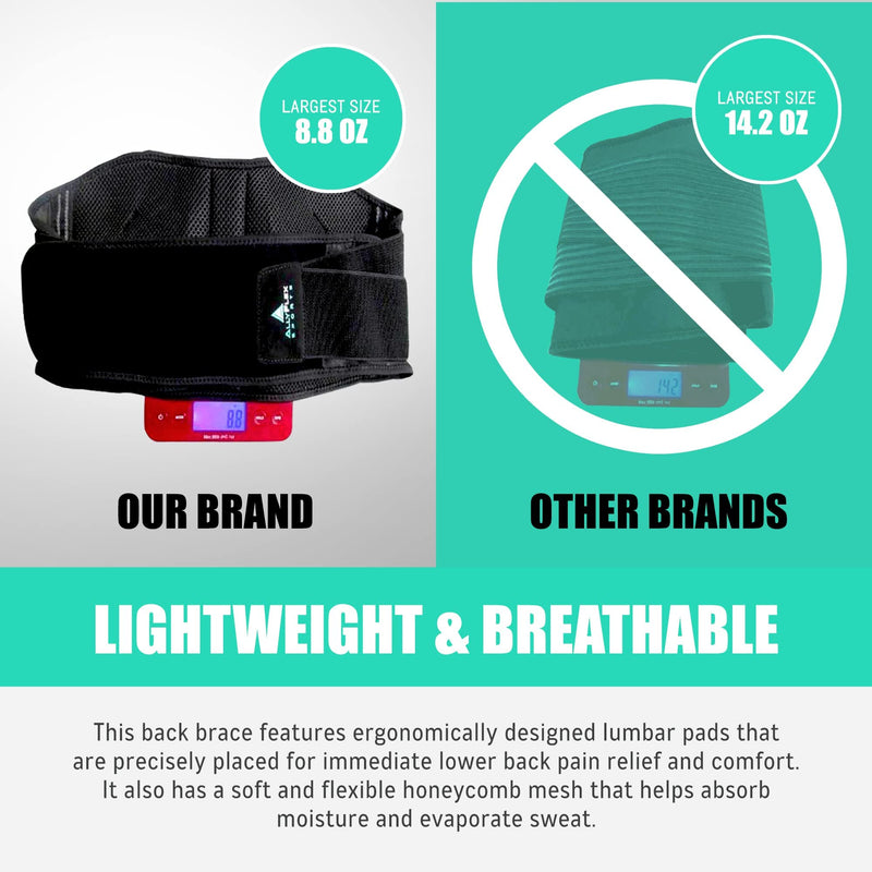 [Australia] - Back Brace for Lower Back Pain, Back Support Belts with Adjustable Strap, Breathable Lumbar Support Belt with 3D Lumbar Pads, Slim Fit Lumbar Brace, XL-XXL X-Large/2X-Large (Pack of 1) 