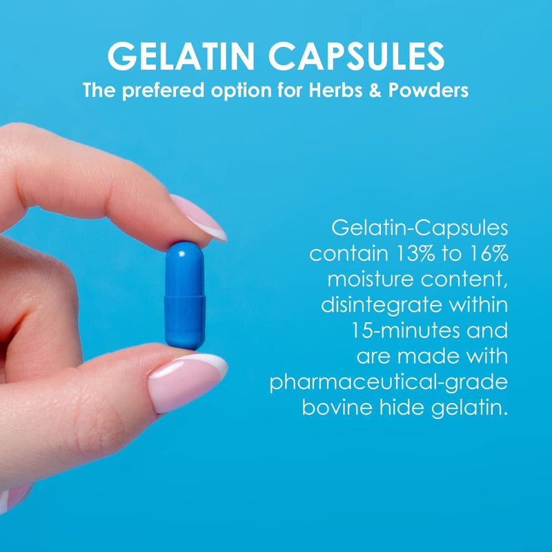 [Australia] - Capsuline Empty gelatin capsules, size 000, transparent, 500 pieces 