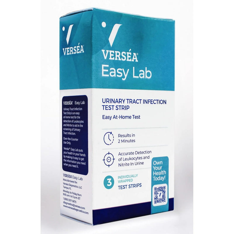 Easy Lab UTI Test Strips, At-Home Detection - Quick & Reliable Urinary Track Infection Test - 3 Count