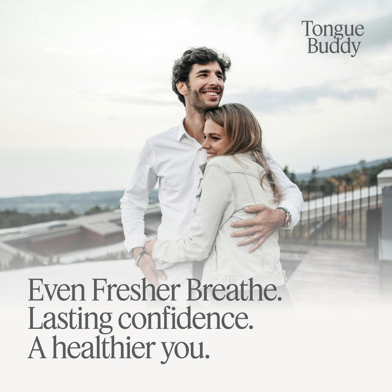 [Australia] - TheTongueBuddy‚Ñ¢ Effective Tongue Scraper for Adults - Ergonomic Tongue Cleaner Promotes Fresher Breath, Travel-Friendly Beauty and Personal Care Essential (Smoke White) Smoke White 