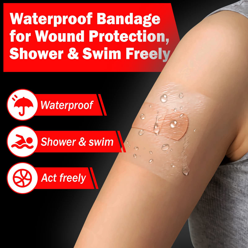 [Australia] - AZEN Tattoo Aftercare Bandage, 6"x 8 Yard, Tattoo Waterproof Bandage, Second Skin Tattoo Cover up Tape, Tattoo Healing Wrap, Tattoo Wrap, Tattoo Tape, Tattoo Supplies B-6"x8y 
