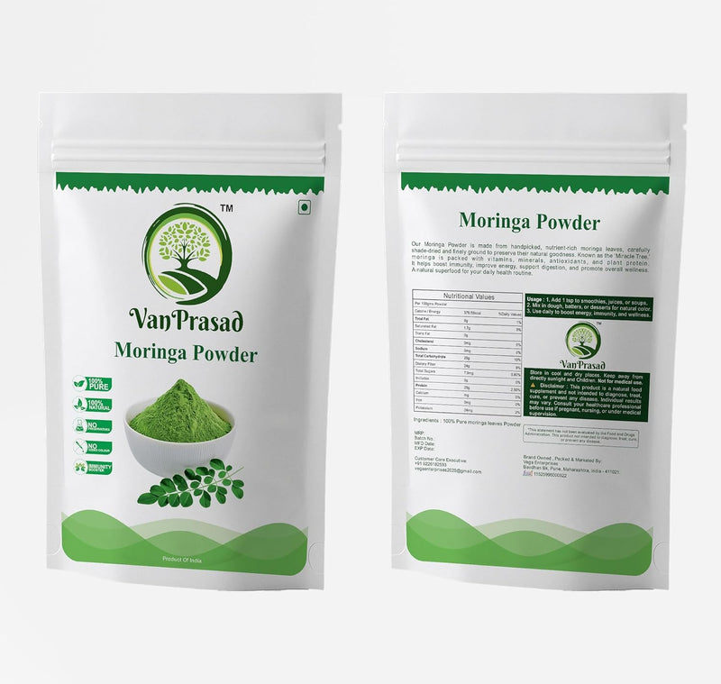 Organic Moringa Powder 500g | 100% Pure Moringa Leaf Powder | Premium Natural Superfood | Rich in Vitamins, Minerals & Antioxidants | Vegan | Non-GMO | No Added Preservatives 17.6 Ounce (Pack of 1)